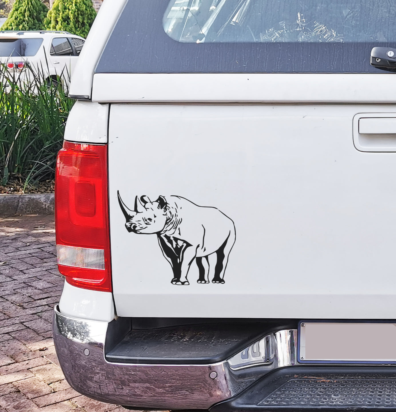 Rhino Renoster Body V1 Bakkie Car Vinyl Decal Sticker Art SA