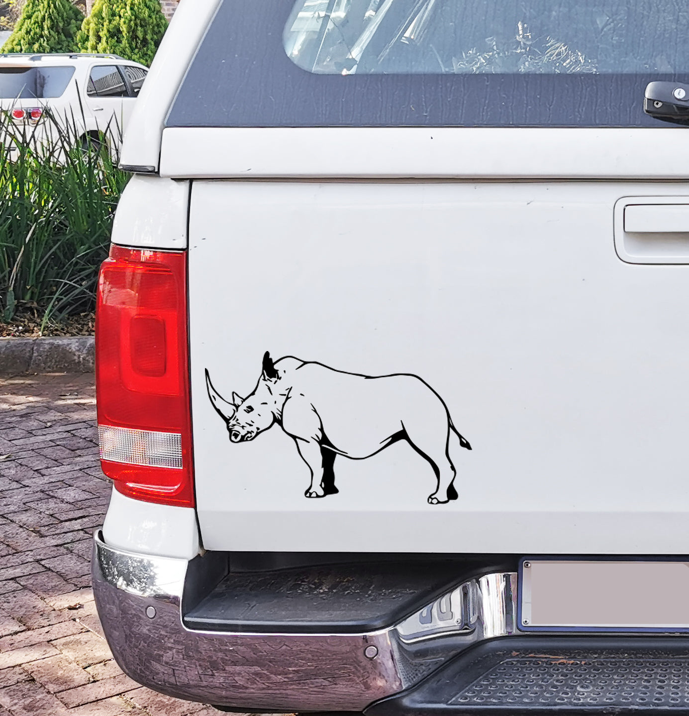 Rhino Renoster Body V3 Bakkie Car Vinyl Decal Sticker Art SA