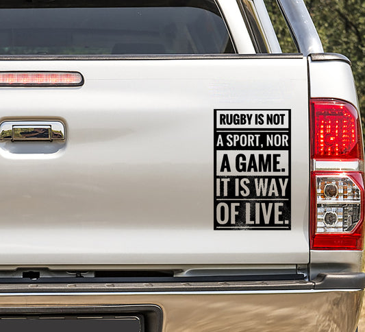 Rugby Is Not a Sport Vinyl Decal Sticker