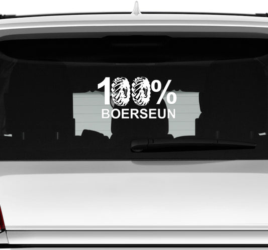 100% Boer Vinyl Sticker