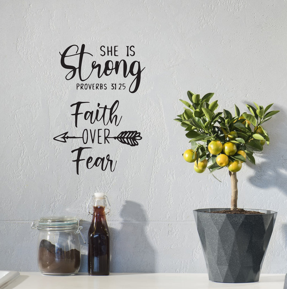 Simply Blessed Christian Quote Bible Verse Scripture Wall Decal Art