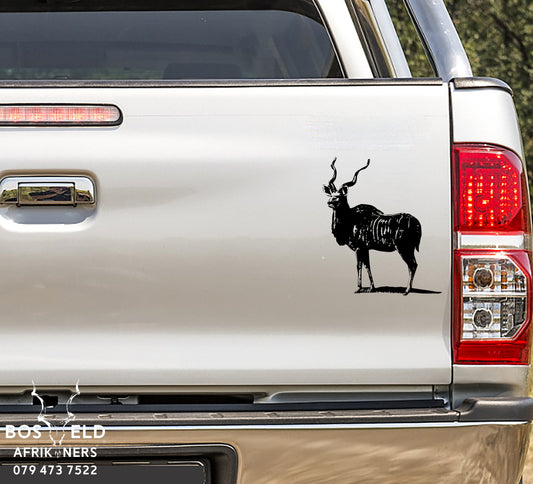 South African Kudu Body Bok Antelope African Wildlife Safari Game Body Vinyl Decal Sticker