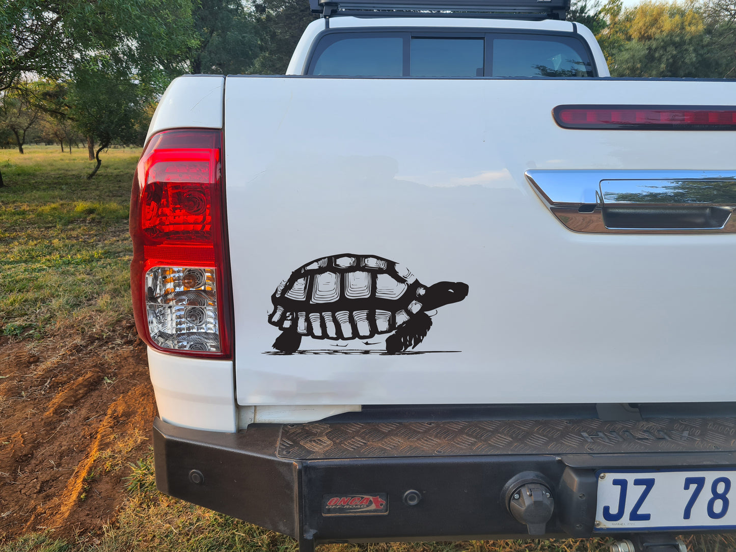 African Tortoise Skilpad Bakkie Car Wall Vinyl  Decal Sticker Art SA