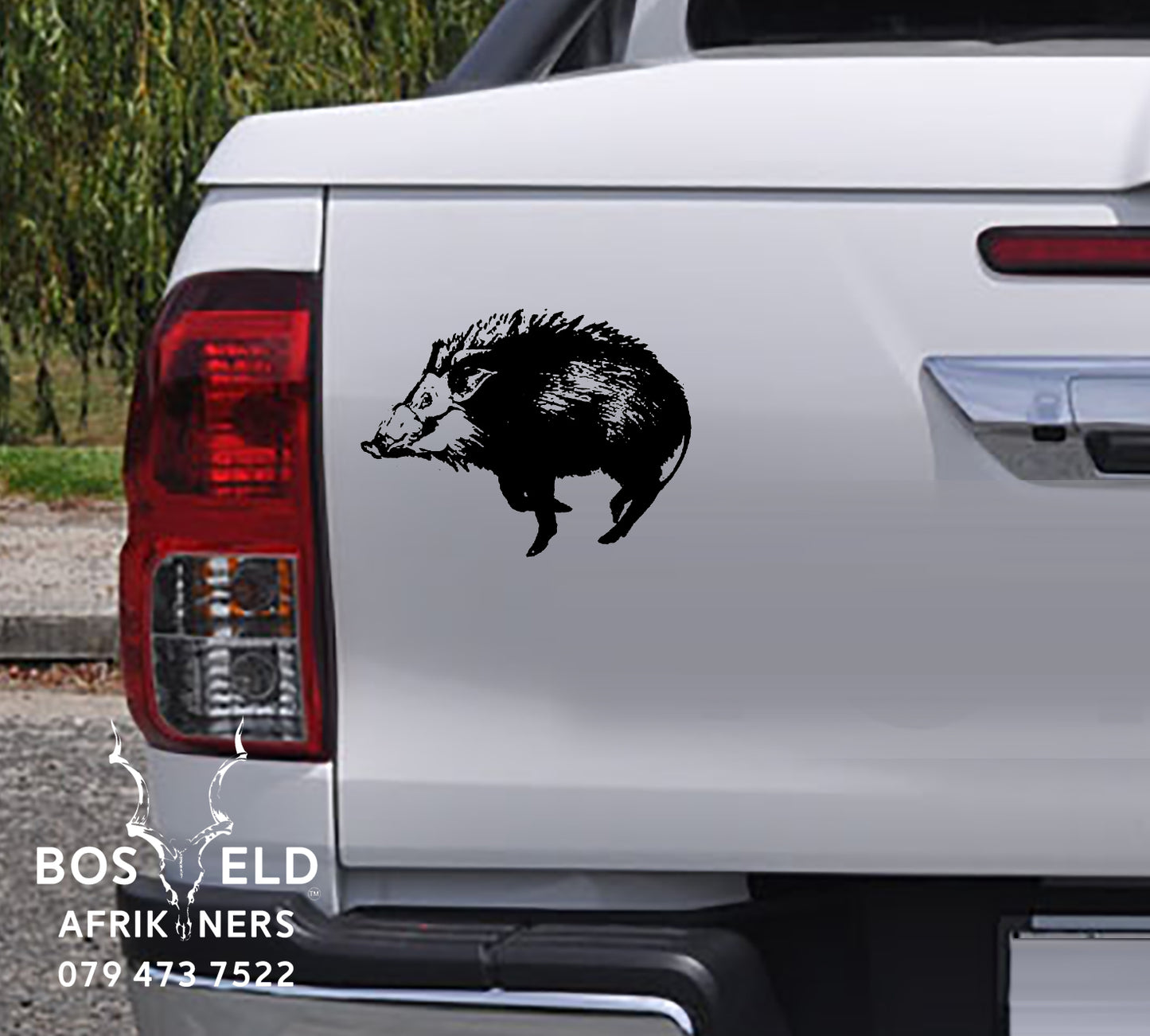 South African Bush Pig Bosvark Vinyl Sticker Decal
