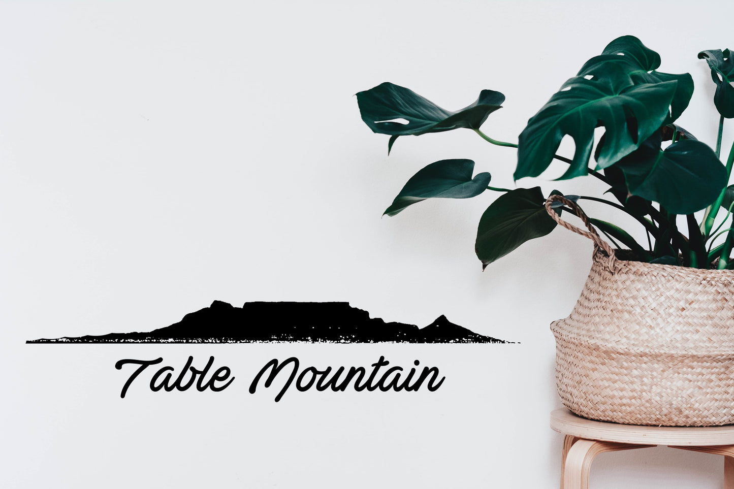 Table Mountian Tafel Berg Bakkie, Wall, Kitchen, Lounge, Bathroom Cape Town Western Cape Vinyl Decal Sticker Decor