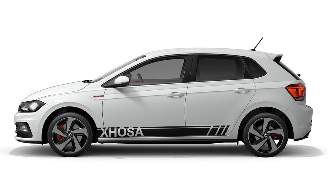 Xhosa Volkswagen VW Polo Vivo Car Vehicle Graphics Decal Sticker