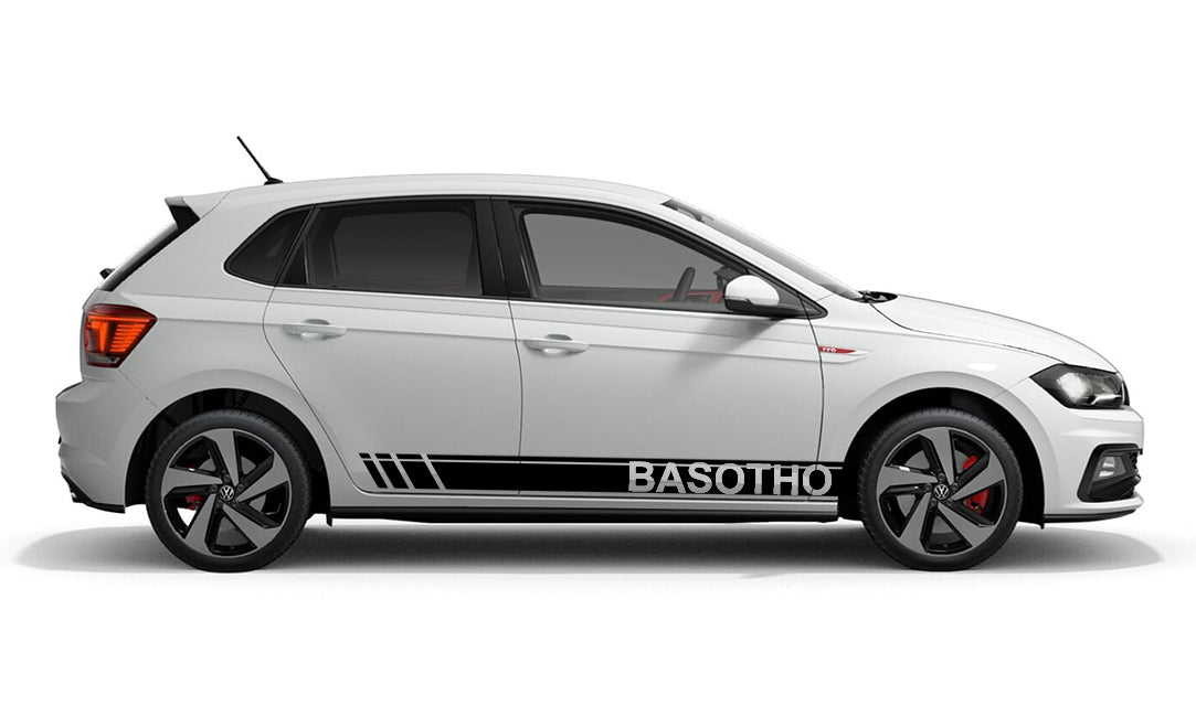 Basotho Volkswagen VW Polo Vivo Car Vehicle Graphics Decal Sticker