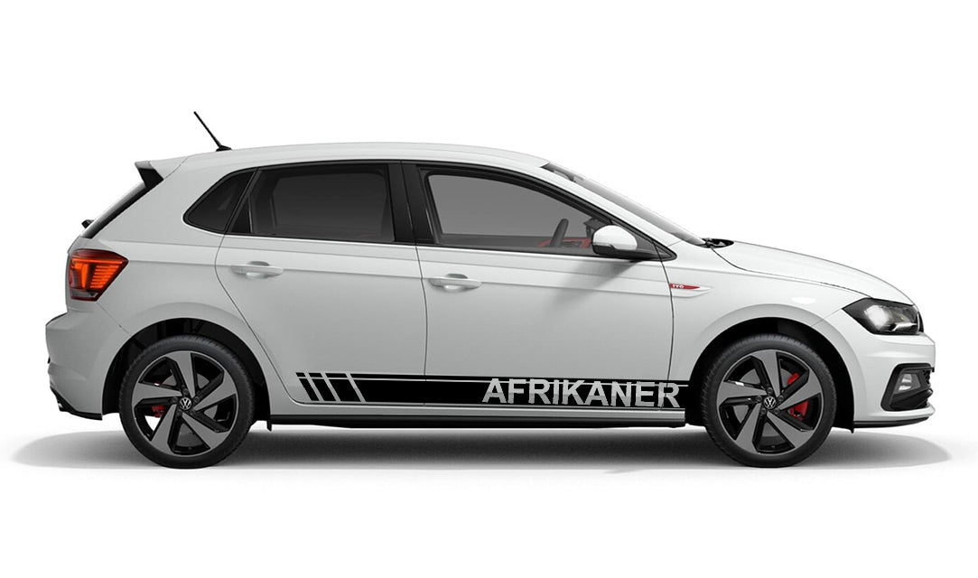 Afrikaner Volkswagen VW Polo Vivo Car Vehicle Graphics Decal Sticker