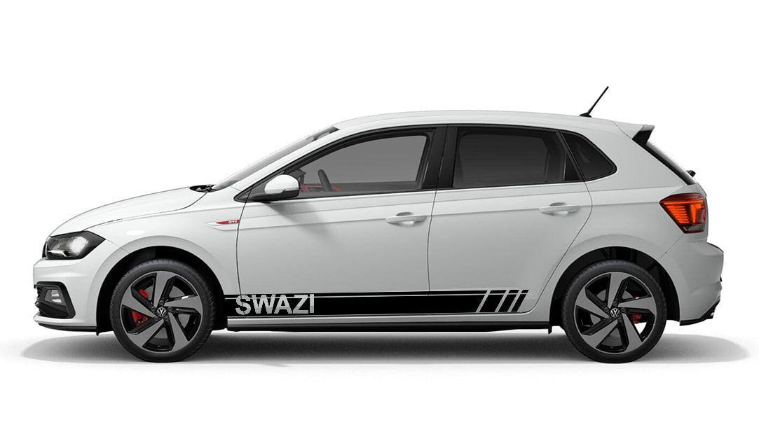 Swazi Volkswagen VW Polo Vivo Car Vehicle Graphics Decal Sticker