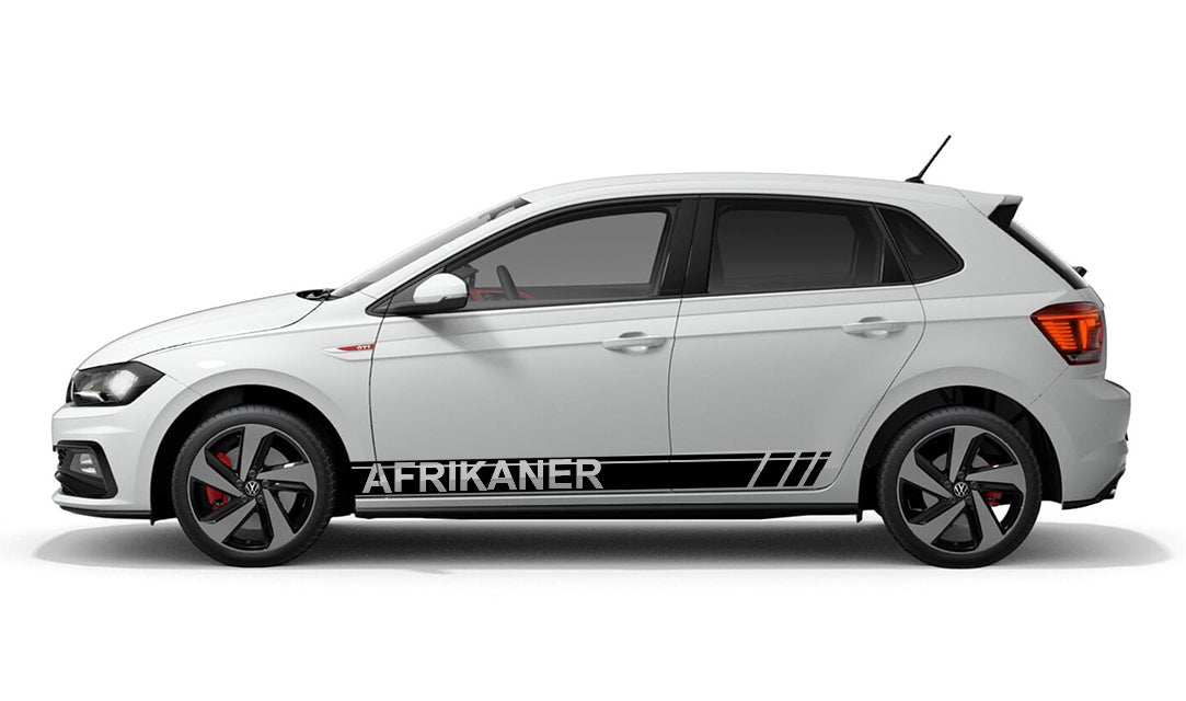 Afrikaner Volkswagen VW Polo Vivo Car Vehicle Graphics Decal Sticker