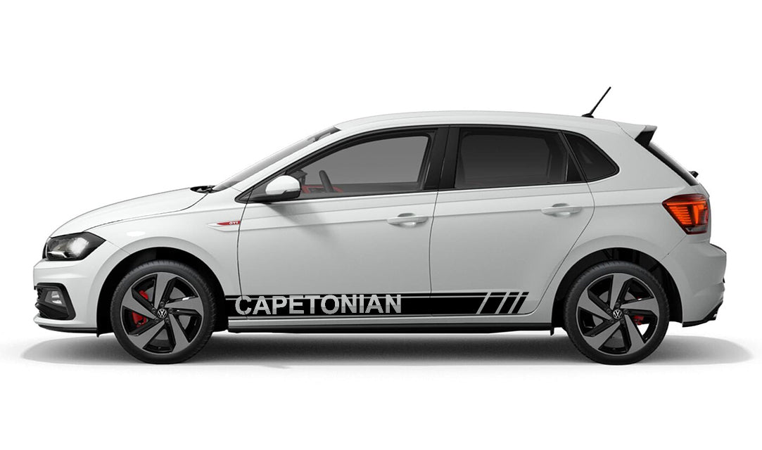 Capetonian Volkswagen VW Polo Vivo Car Vehicle Graphics Decal Sticker