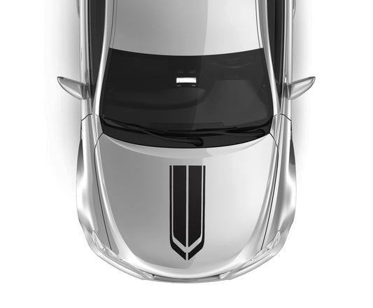 Hood Racing Stripes V1 Volkswagen VW Polo Vivo Car Vehicle Graphics Decal Sticker