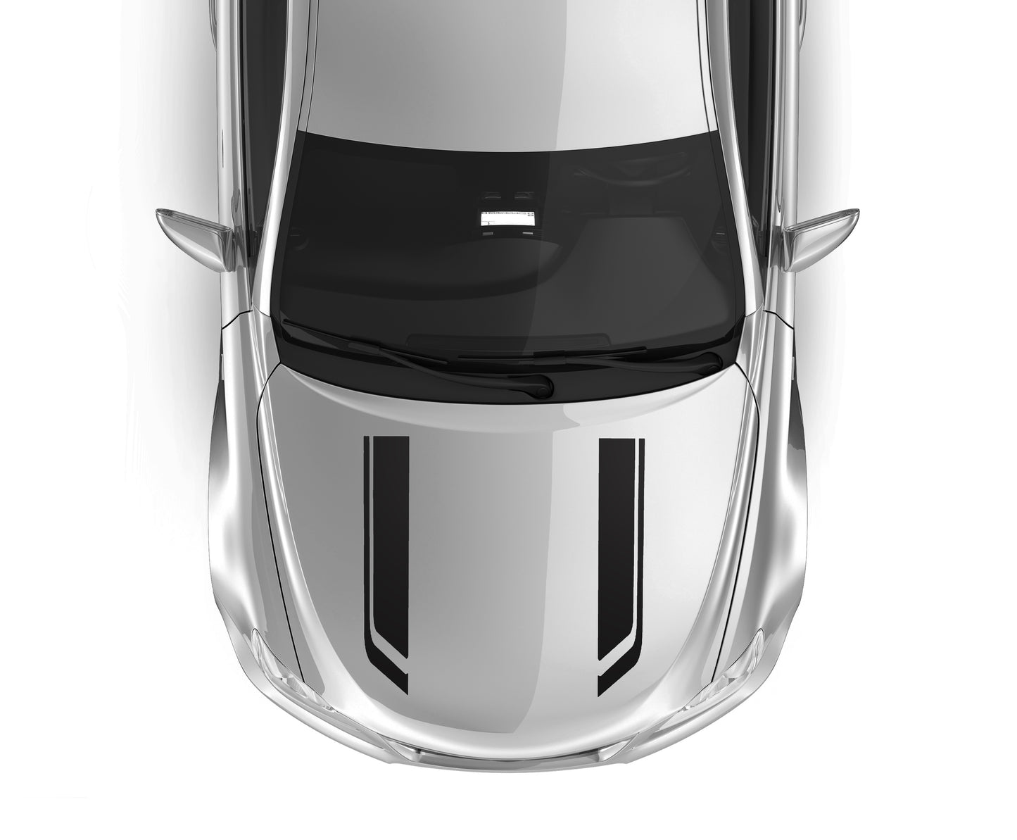 Hood Racing Stripes V2 Volkswagen VW Polo Vivo Car Vehicle Graphics Decal Sticker