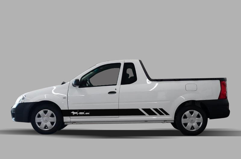 Vlavark Sticker Warthog Vlakvark Nissan NP200 Bakkie Decal Sticker Graphics Kit SA ...