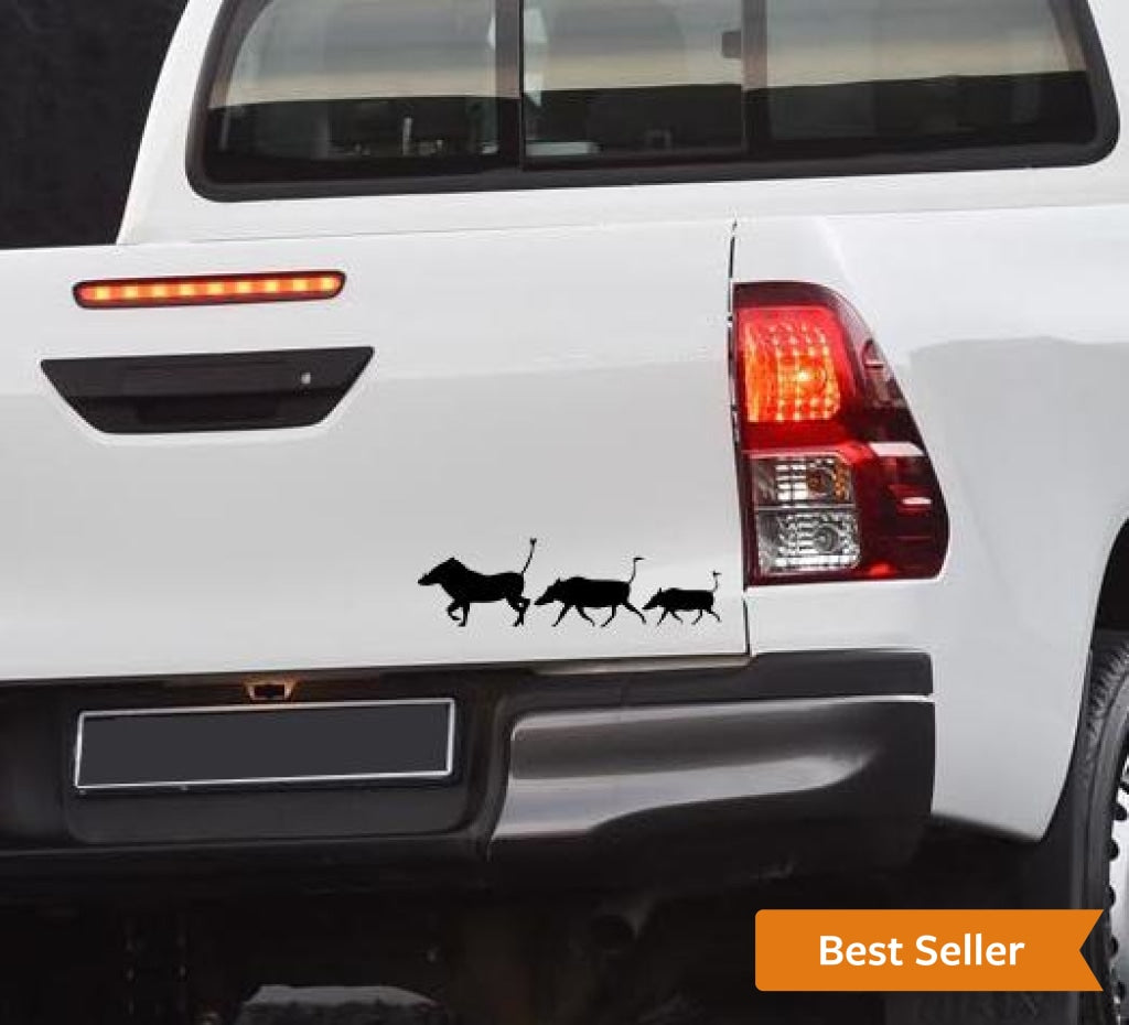 Vlakvark Warthog #3 Bakkie Wall Vinyl Decal Sticker Decor South Africa ...