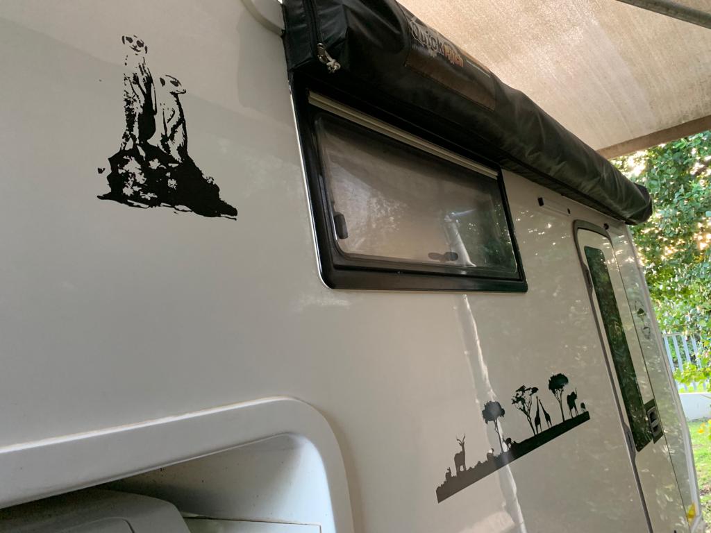 African Meerkat Suricata Rock Bakkie Car Vinyl Decal Sticker Art SA