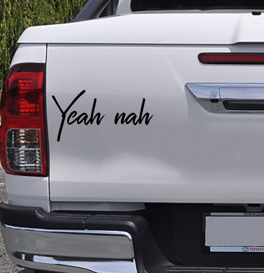 New Zealand Yeah Nah Slang Vinyl Decal Sticker