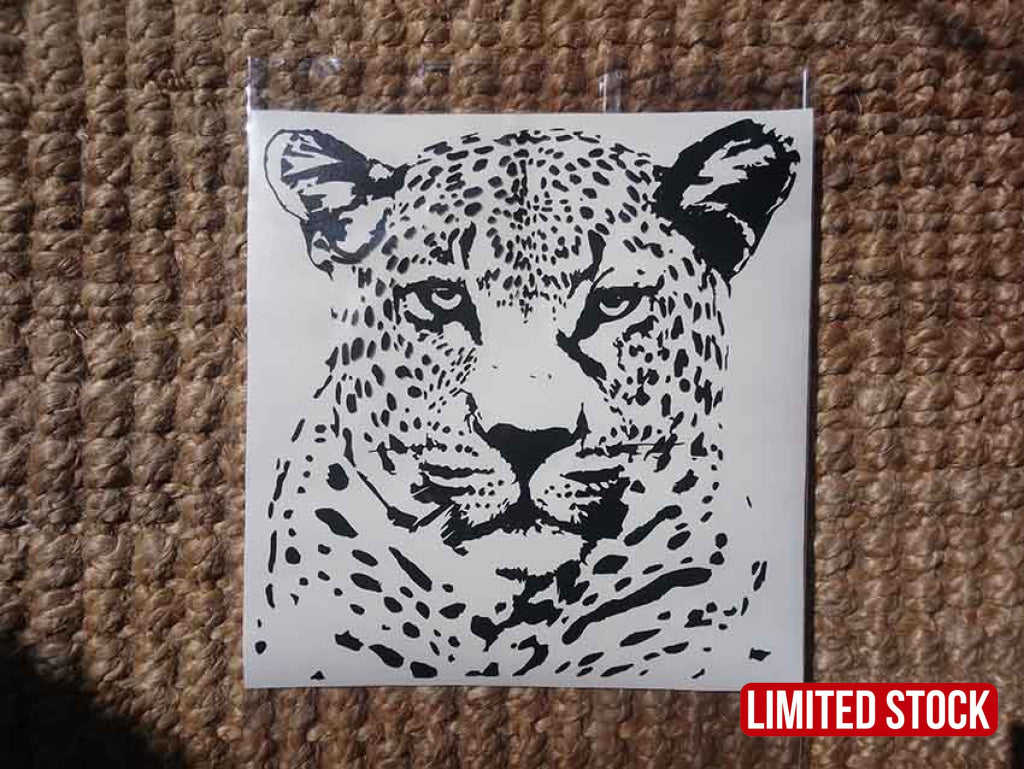 African Leopard Luiperd Head Vinyl Decal Sticker Or