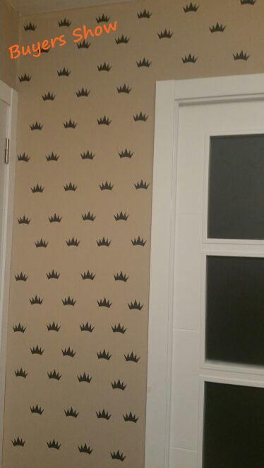 Princess Crown Boy Girl Baby Kids Bedroom Wall Art Decal Sticker Decor