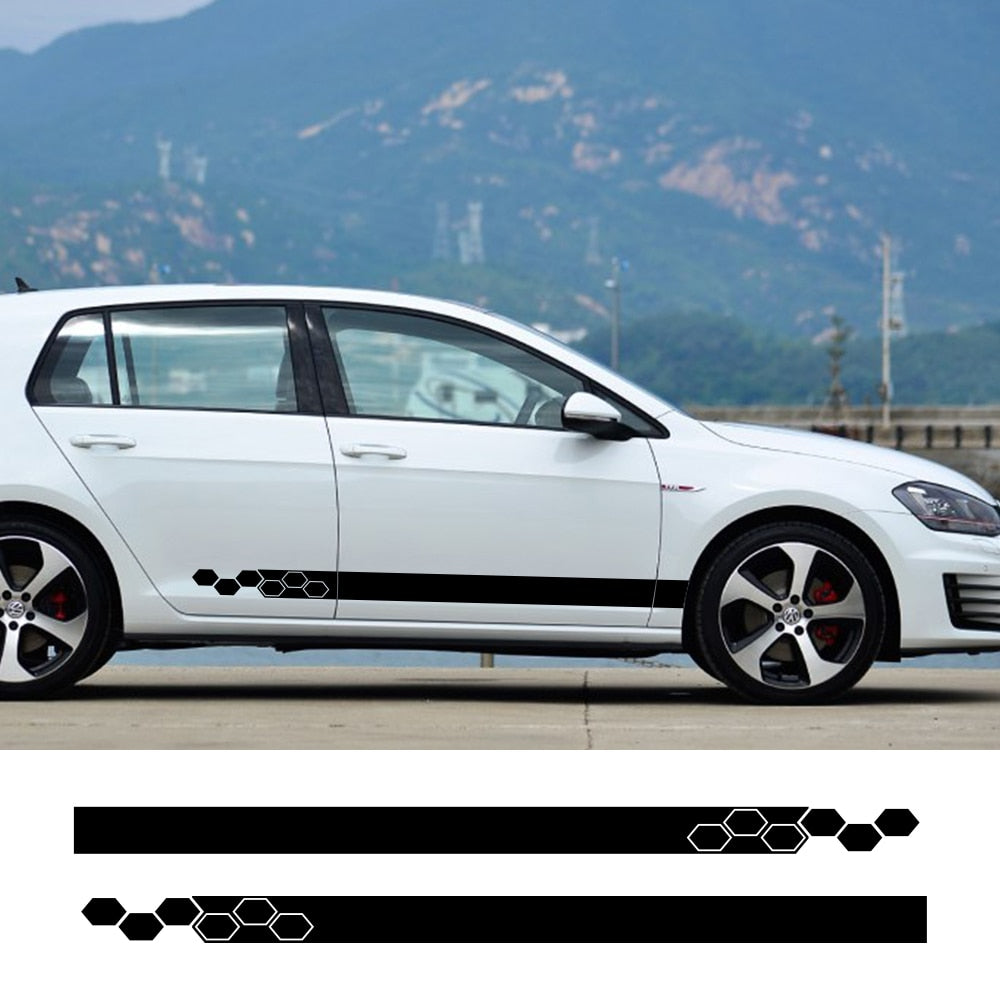 Volkswagen VW, Polo, Golf GTI, Jetta Car Stickers Door Side Skirt Vinyl Decal Sticker