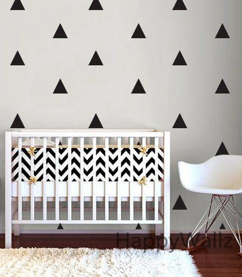 Triangle Wall Sticker Home Decor Baby Nursery Wall Decals for Kids Room Modern Triangle Children Stickers Vinyl Wall Art P8