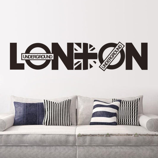 Modern London Words Quotes Wall Sticker Home Decor Vinyl Decals  Living Room Wall Mural Fashion Wallpaper ES-103