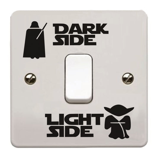 Classic Movie Star Wars Dark Side Light Side Switch Sticker Cartoon Vinyl Pvc Removable Wall Decal Home Decor Bedroom Decoration in Gauteng