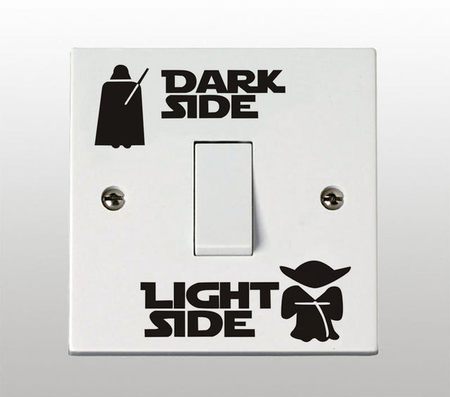 Classic Movie Star Wars Dark Side Light Side Switch Sticker Cartoon Vinyl Pvc Removable Wall Decal Home Decor Bedroom Decoration in Gauteng