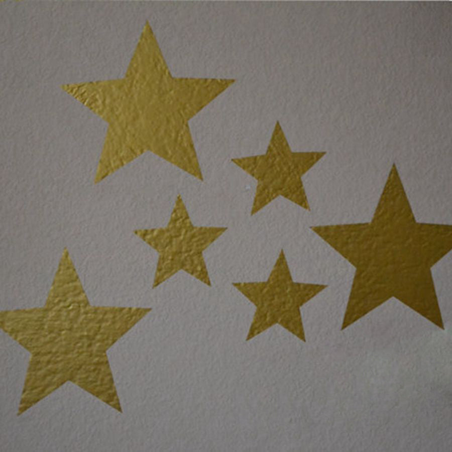 Gold Stars Boy Girl Baby Kids Bedroom Wall Art Decal Sticker Decor