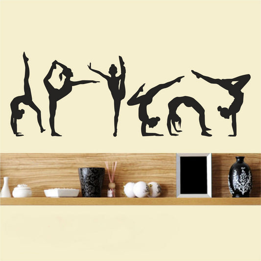 Gymnastics Vinyl Wall Art Mural Sports Removable Yoga Decor Sticker Decoration Gauteng