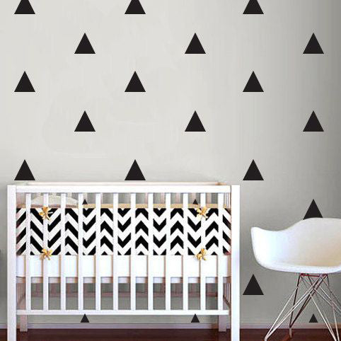 Triangle Wall Sticker Home Decor Baby Nursery Wall Decals for Kids Room Modern Triangle Children Stickers Vinyl Wall Art P8