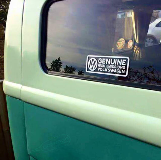Genuine High Emissions VW Volkswagen Polo Accessories Vinyl Decal Sticker