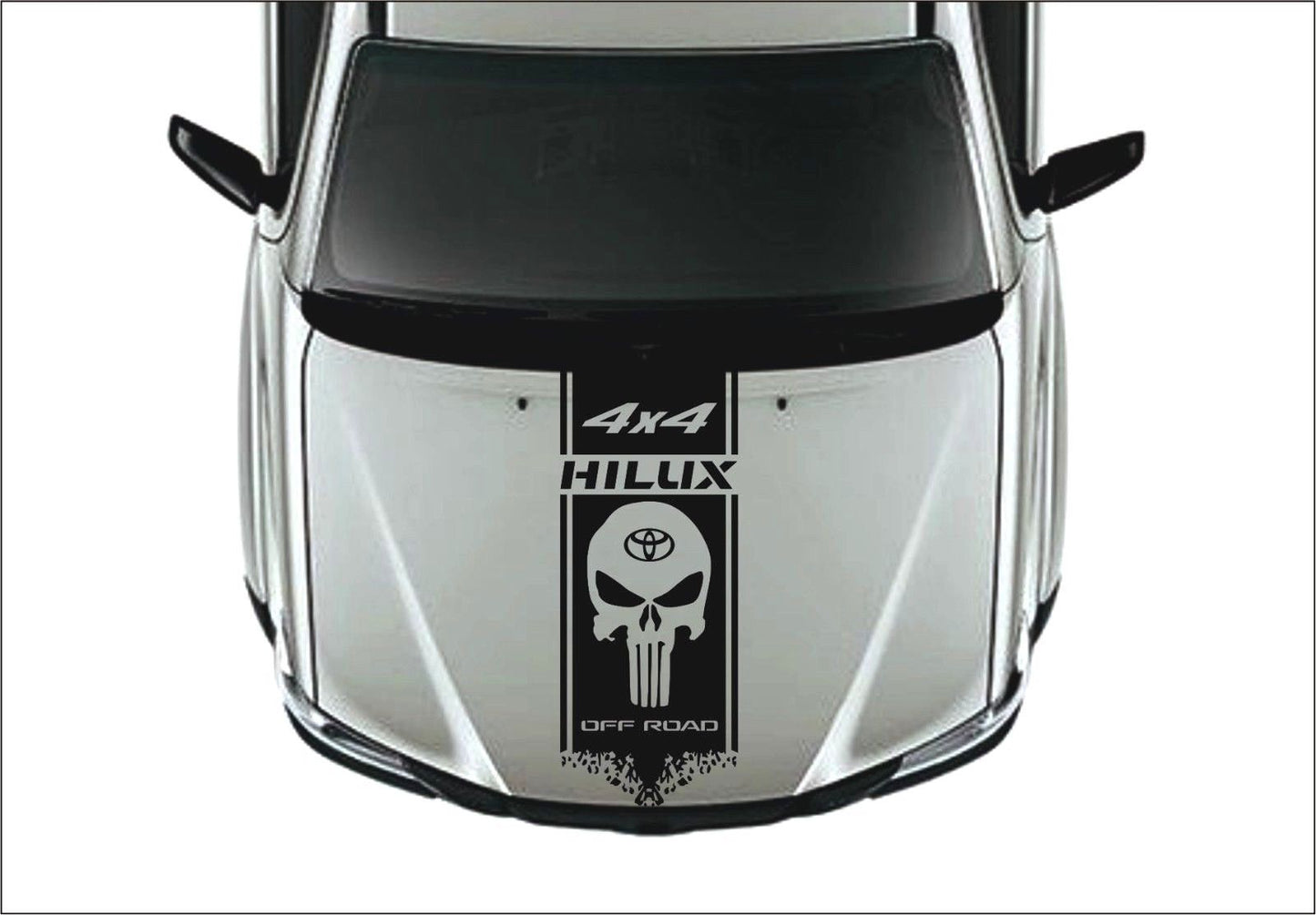 Toyota Hood bonnet Vinyl Decals Stickers Gauteng Pretoria 300mm-800mm
